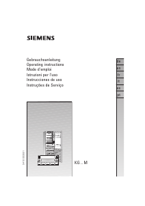 Manual Siemens KG36M390 Fridge-Freezer