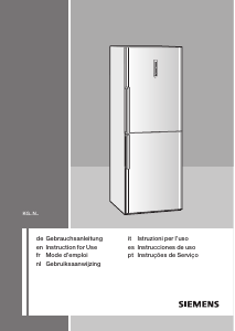 Handleiding Siemens KG36NH70 Koel-vries combinatie