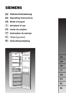 Manual de uso Siemens KG36SA30 Frigorífico combinado
