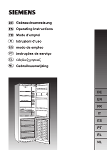 Manual de uso Siemens KG36SA45 Frigorífico combinado