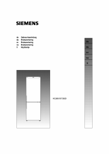 Bedienungsanleitung Siemens KG36VX73SD Kühl-gefrierkombination