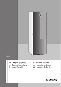 Mode d’emploi Siemens KG49NSW30 Réfrigérateur combiné