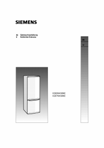 Bedienungsanleitung Siemens KG53NV00NE Kühl-gefrierkombination