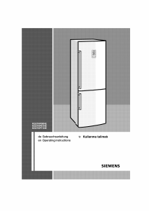 Manual Siemens KG57NP71NE Fridge-Freezer