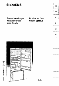 Mode d’emploi Siemens KI32C440 Réfrigérateur combiné