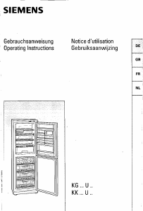 Bedienungsanleitung Siemens KK29U01GB Kühl-gefrierkombination