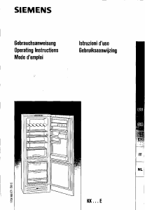 Manuale Siemens KK33E97GB Frigorifero-congelatore