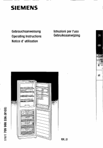 Mode d’emploi Siemens KK33U420 Réfrigérateur combiné