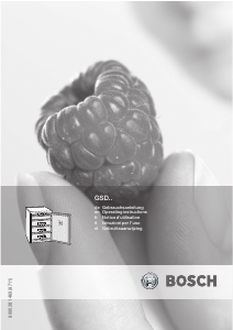 Bedienungsanleitung Bosch GSD85E20CH Gefrierschrank