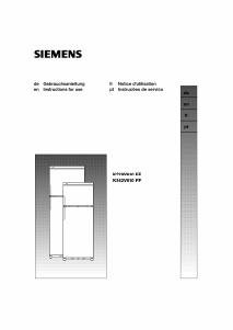 Manual Siemens KS42V610FF Fridge-Freezer