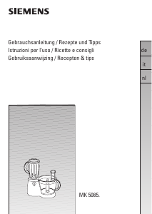 Bedienungsanleitung Siemens MK50850 Küchenmaschine