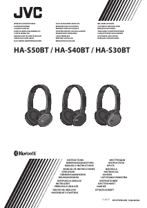 Manual JVC HA-S40BT Headphone