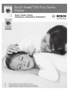 Manual de uso Bosch WFMC5301UC Lavadora