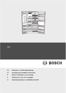 Manual Bosch KAD63A71 Fridge-Freezer