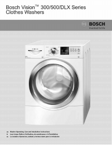 Manual Bosch WFVC544AUC Washing Machine