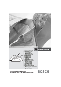 Käyttöohje Bosch TDA1501CH Silitysrauta