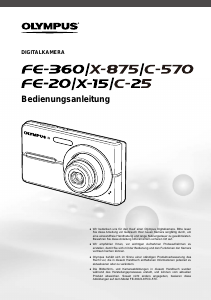 Bedienungsanleitung Olympus FE-360 Digitalkamera