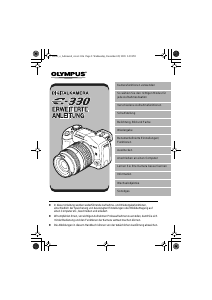 Bedienungsanleitung Olympus E-330 Digitalkamera