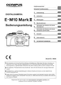 Bedienungsanleitung Olympus E‑M10 Mark III Digitalkamera