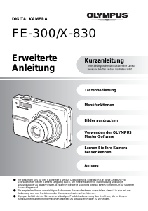 Bedienungsanleitung Olympus FE-300 Digitalkamera