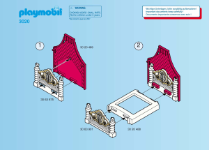 Manual Playmobil set 3020 Fairy Tales Bedroom with canopy bed