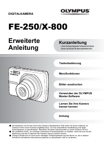 Bedienungsanleitung Olympus FE-250 Digitalkamera