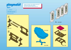 Manual de uso Playmobil set 3031 Fairy Tales Cuarto de baño real