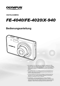 Bedienungsanleitung Olympus FE-4020 Digitalkamera