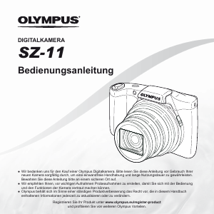 Bedienungsanleitung Olympus SZ-11 Digitalkamera