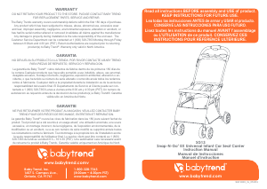Manual de uso Babytrend SG13 Snap n Go Cochecito