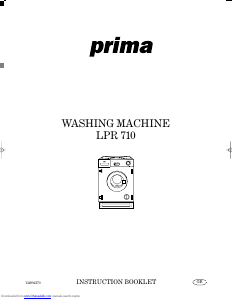 Manual Prima LPR710 Washing Machine