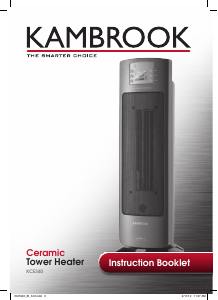 Manual Kambrook KCE340 Heater