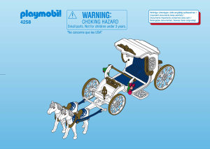 Manual Playmobil set 4258 Fairy Tales Royal carriage