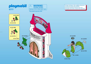 Manual de uso Playmobil set 4777 Fairy Tales Torreón con unicornio