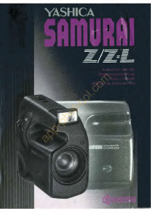 Mode d’emploi Yashica Samurai Z Camera