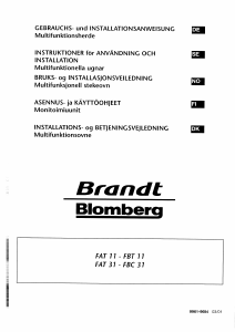 Bedienungsanleitung Brandt FBT11W1N Herd