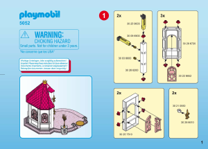 Manual de uso Playmobil set 5052 Fairy Tales Pegaso con carruaje y pavellón real