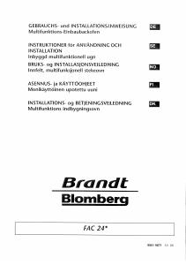 Bedienungsanleitung Brandt FAC24X1N Backofen