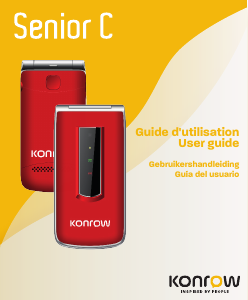 Mode d’emploi Konrow Senior C Téléphone portable