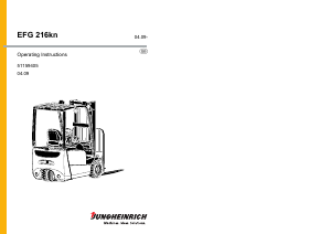 Manual Jungheinrich EFG 320n Forklift Truck