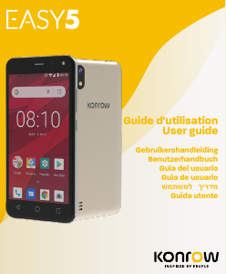 Mode d’emploi Konrow Easy 5 Téléphone portable