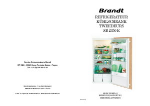 Bedienungsanleitung Brandt SB2350E Kühlschrank