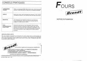 Mode d’emploi Brandt FCA791B Four