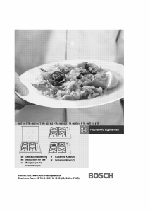 Руководство Bosch NGT612PTR Варочная поверхность