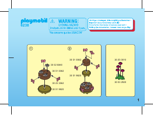 Manuale Playmobil set 6238 Fairy Tales Sposi reali con torta a due piani