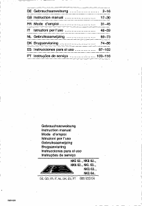 Manual Bosch NKE620A Placa