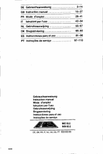 Manual Bosch NKN651E Placa