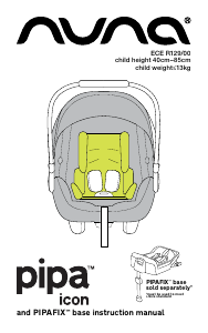 Manuale Nuna pipa icon Seggiolino per auto