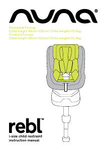 Manual de uso Nuna rebl Asiento para bebé