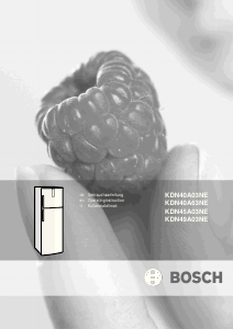 Handleiding Bosch KDN40A63NE Koel-vries combinatie